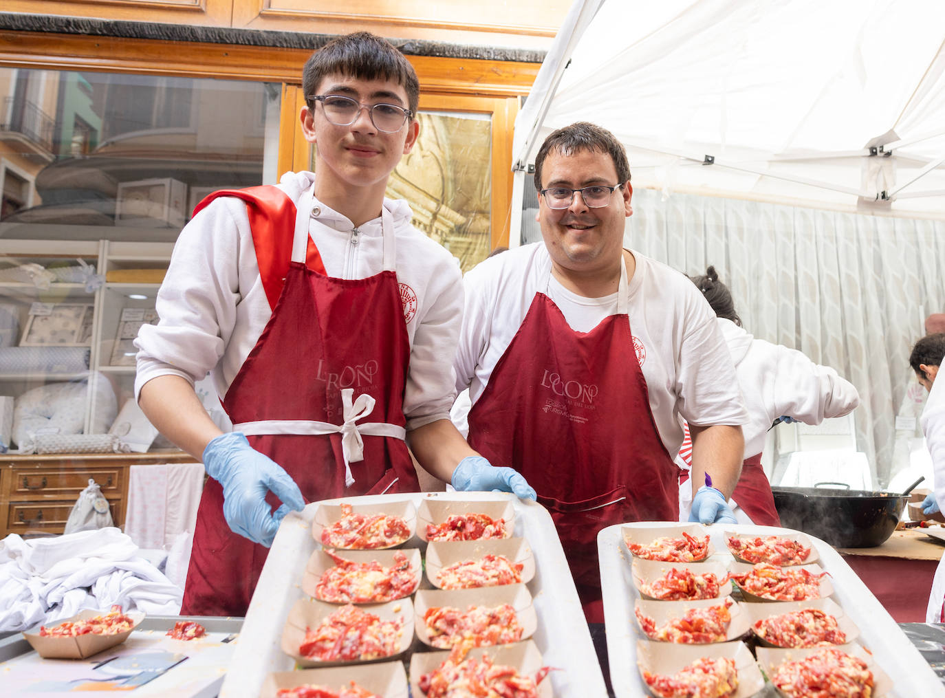 Salchichón, pimientos, huevos, chuletas... todas las degustaciones el día de San Mateo