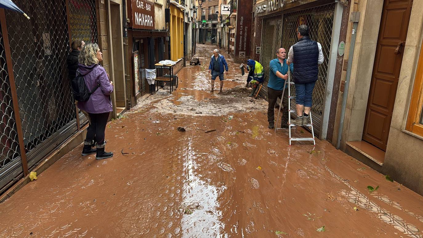 Las imágenes de la tormenta en Nájera