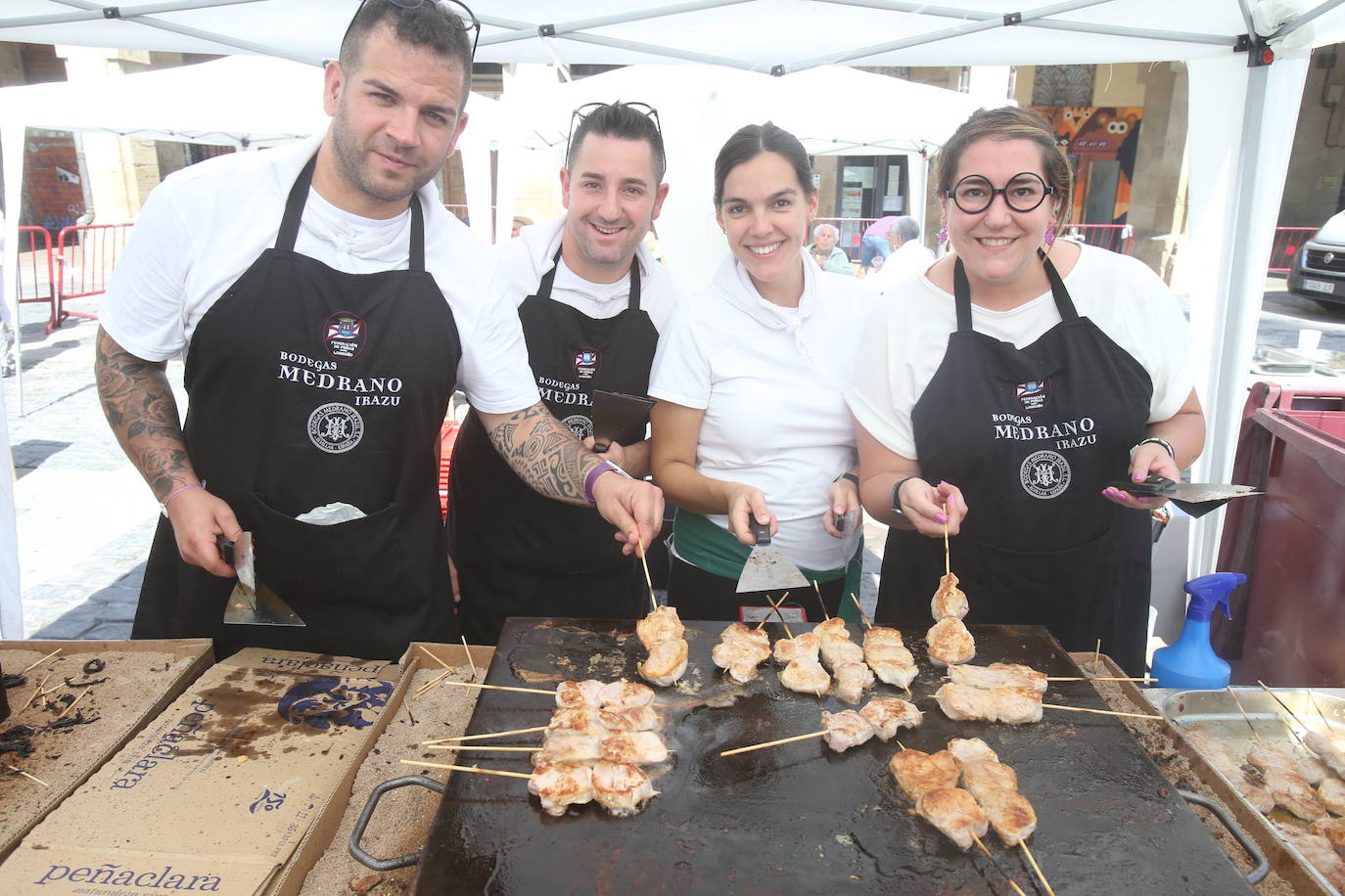 Sepia, chorizo, solomillo... un amplio menú en las degustaciones