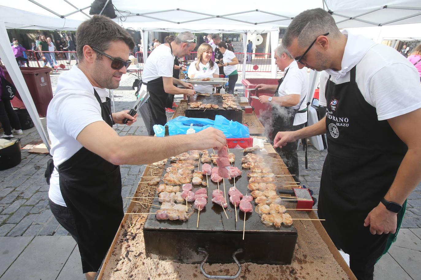 Sepia, chorizo, solomillo... un amplio menú en las degustaciones