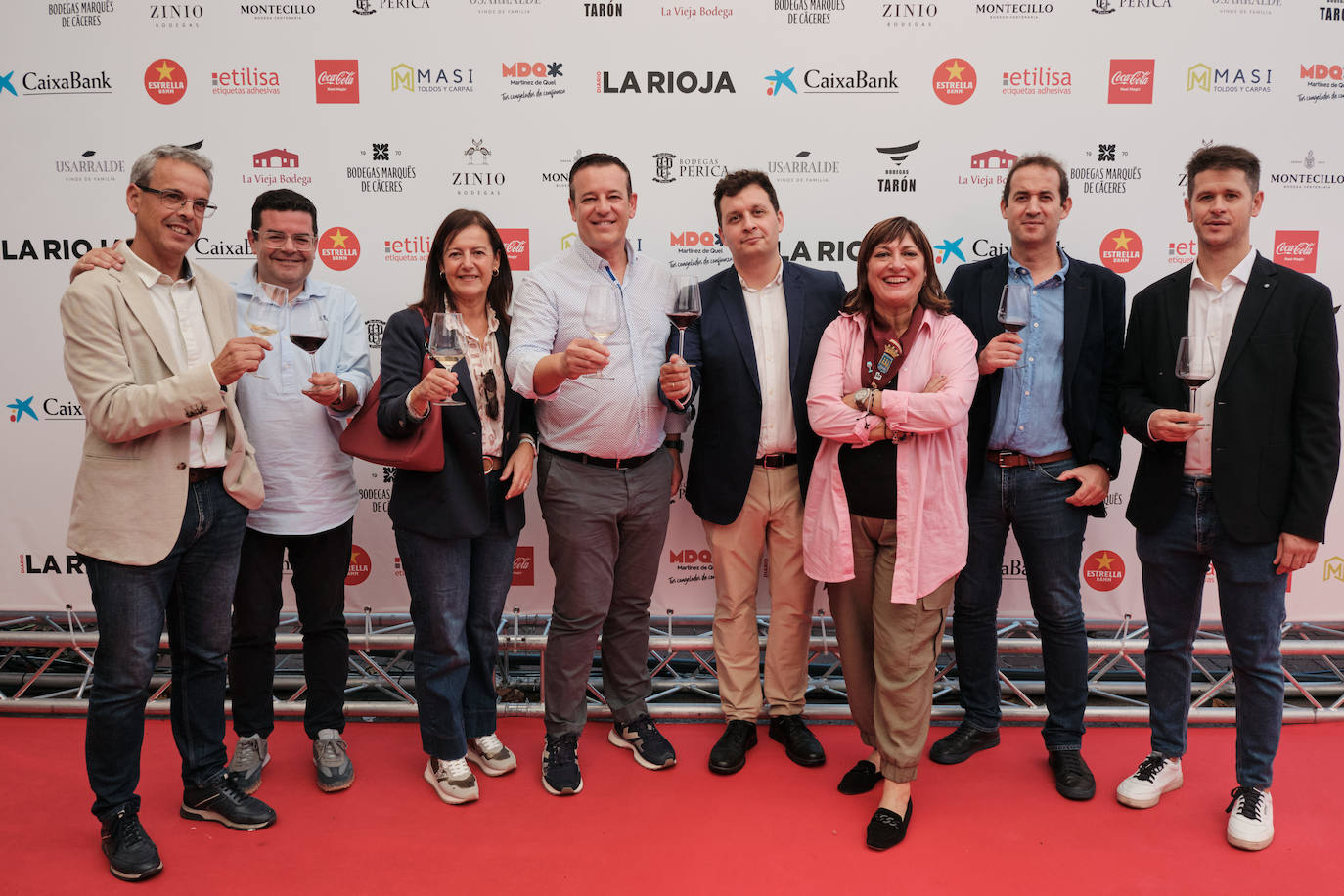 Daniel Martínez, de Etilisa, Alfonso Domínguez, Irene Domínguez, Diego Castillo, Carlos Ruiz, de Montecillo, Merche Cerrolaza, Alberto Ruiz y Álvaro Fernández. 