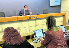 El consejero Alfonso Domínguez, tras la rueda de prensa del Consejo de Gobierno