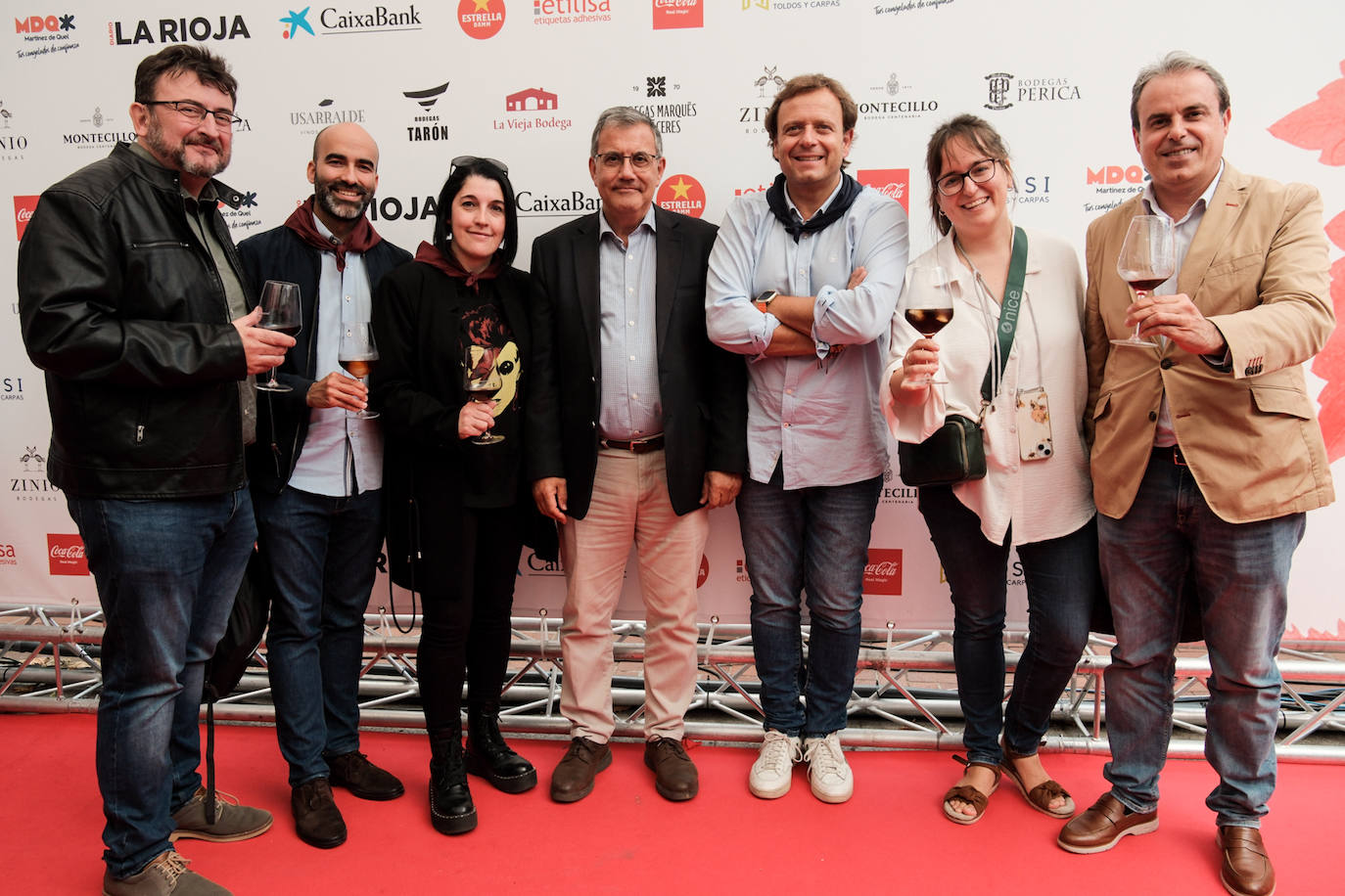 Francisco Burgos, Iván García, Ainhoa Tilve, Arturo Colina, Quique Martínez Armas, Laura Aguilar y Manuel Amutio, de la Fundación para la Transformación de La Rioja.
