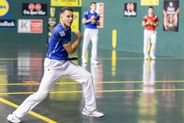 Darío, durante el partido del pasado sábado en el Adarraga.