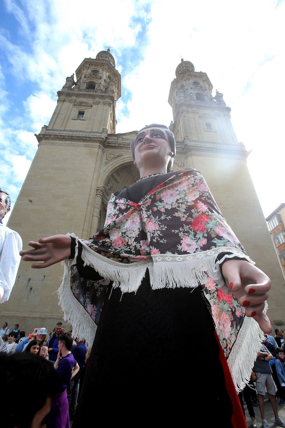 Gigantes y cabezudos por las calles de Logroño