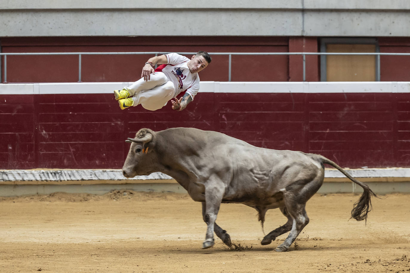 Concurso de recortes en la plaza de toros La Ribera, en imágenes