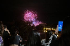 Fuegos artificiales del miércoles a cargo de Pirotecnia Pibierzo