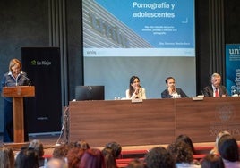 Un momento de la jornada 'Hay vida más allá del porno: menores, juventud y la adicción a la pornografía'.