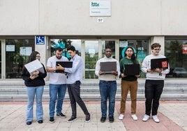 Algunos de los alumnos afectados por la falta de profesor.