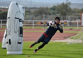 Gonzalo Gómez, en su etapa en el Calahorra.