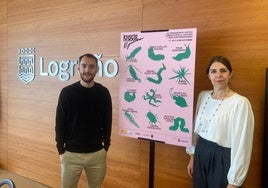 Manuel Padín y Rosa Fernández en la presentación de las jornadas.