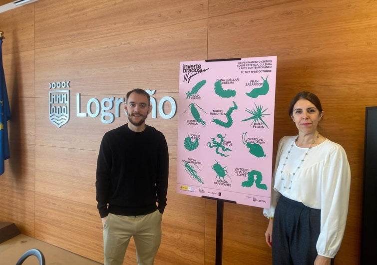 Manuel Padín y Rosa Fernández en la presentación de las jornadas.