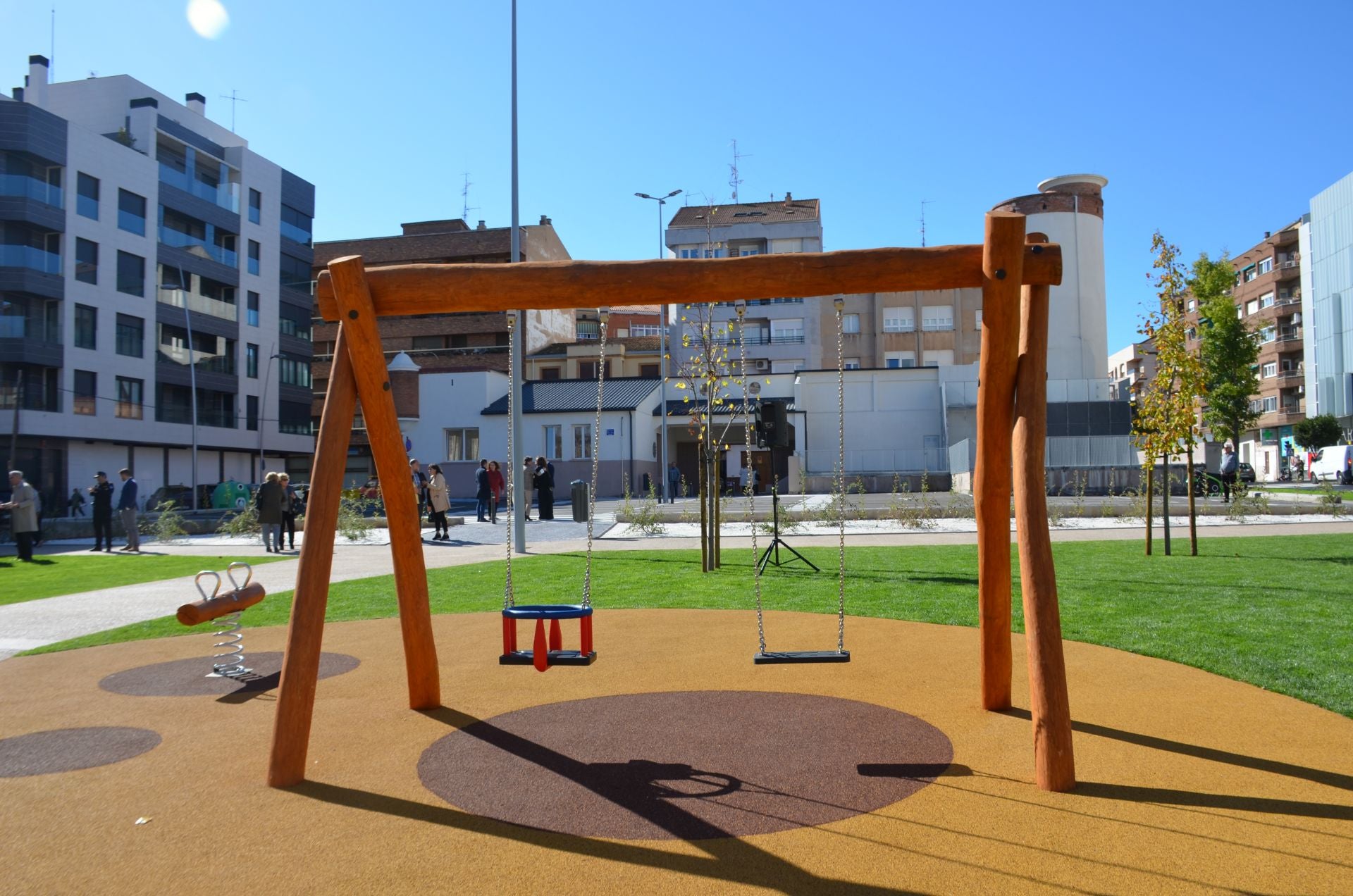 La inauguración del parque Ángel Blanco