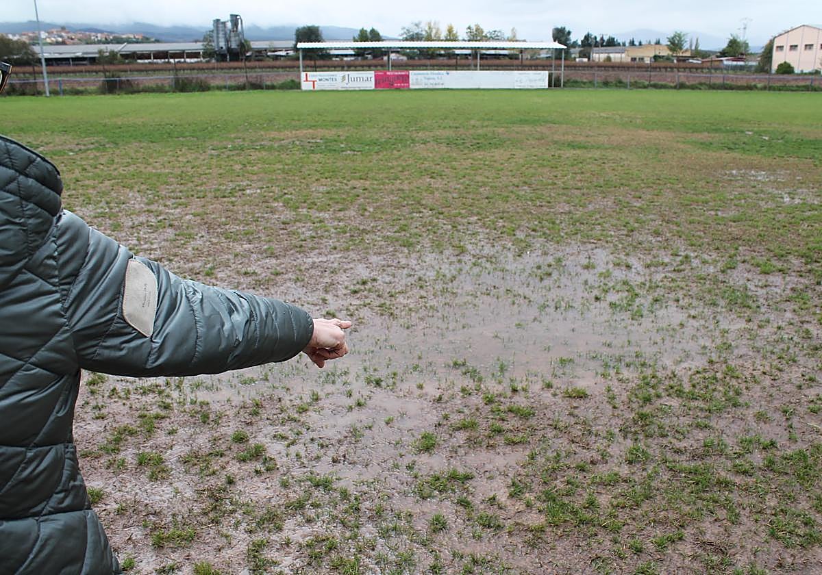 Sin fútbol base en Nájera por las tormentas