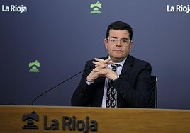 Alfonso Domínguez, en su comparecencia tras la reunión del Consejo de Gobierno de este martes.