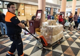 Se suspende la recogida de material para Valencia en la antigua estación de Logroño