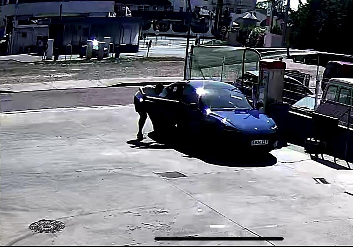 Momento en el que se produjo el robo.