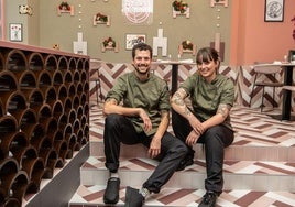 Rodrigo Fernández y Beatriz Fernández, en el restaurante Arsa.