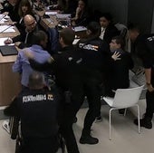 La policía frustra una pelea entre los acusados en el juicio del crimen de Cuzcurrita