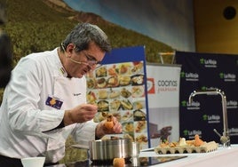 Miguel Espinosa, en el Campeonato de Pinchos de La Rioja.