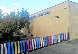 La guardería municipal Las Santitas de Navarrete, en la mañana de ayer.