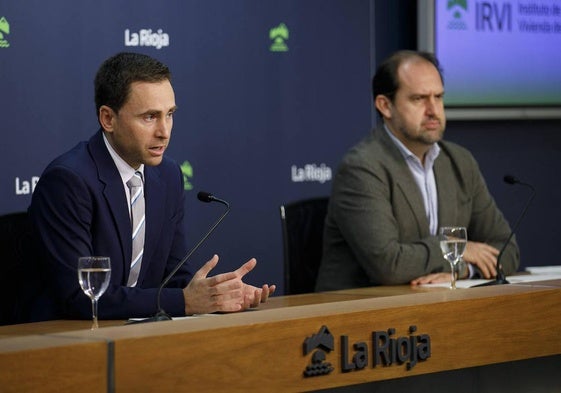 Daniel Osés y Javier Caldito, durante la rueda de prensa.