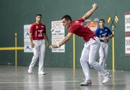 Labaka, en un partido en el Adarraga.