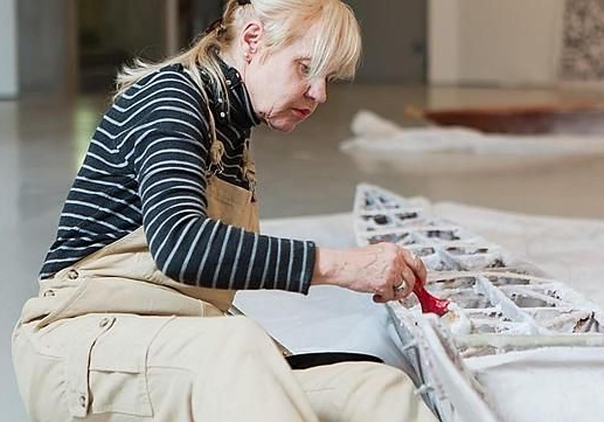 La artista plástica Eva Lootz.