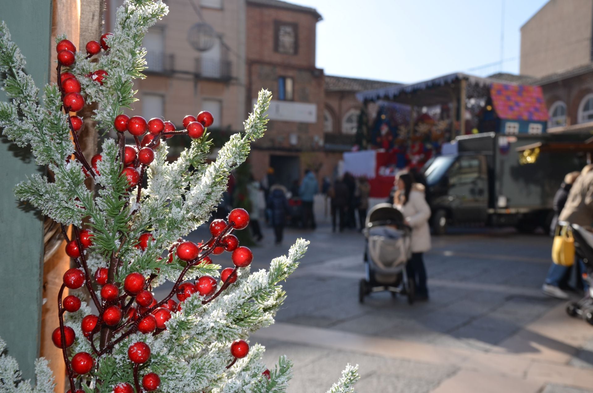 Mañana de mercado navideño en Calahorra