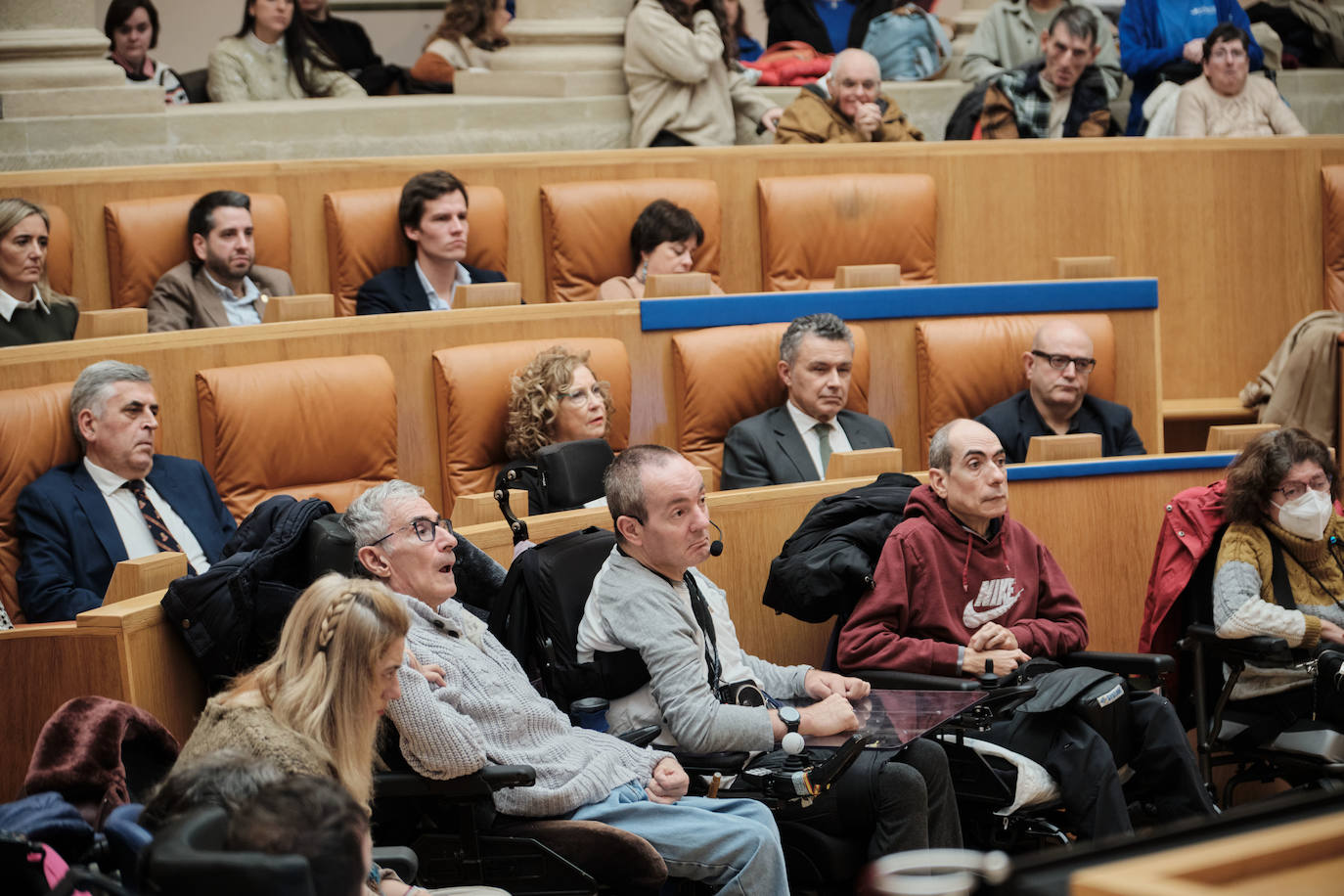 Acto institucional por el Día Internacional de las Personas con Discapacidad, en el Parlamento de La Rioja.