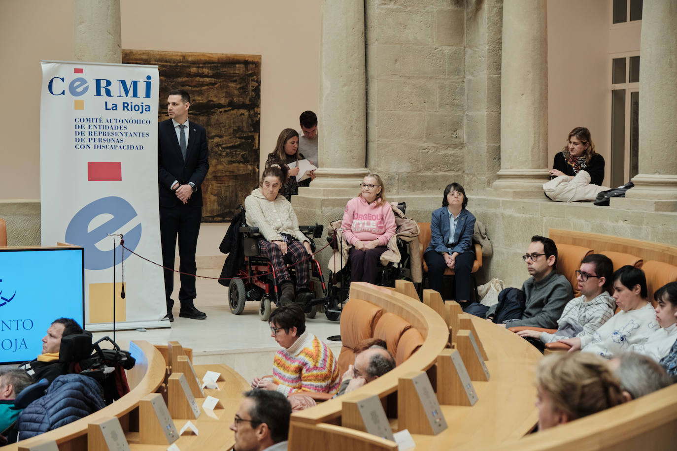 Acto institucional por el Día Internacional de las Personas con Discapacidad, en el Parlamento de La Rioja.