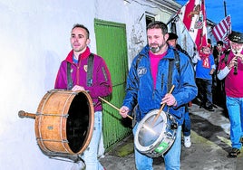 Peñistas del Athletic en el congreso de 2024 en Barbolla (Segovia).