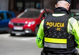 Un agente de la Policía Local de Logroño, en una imagen de archivo.