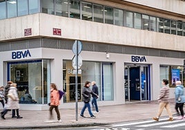 Oficina principal de BBVA en Logroño.