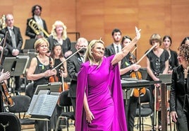 La soprano Ainhoa Arteta, en Riojafórum en 2022.