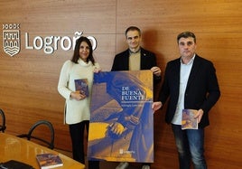 Rosa Fernández, Miguel Sáinz y Carlos Fuentes, en la presentación del certamen.