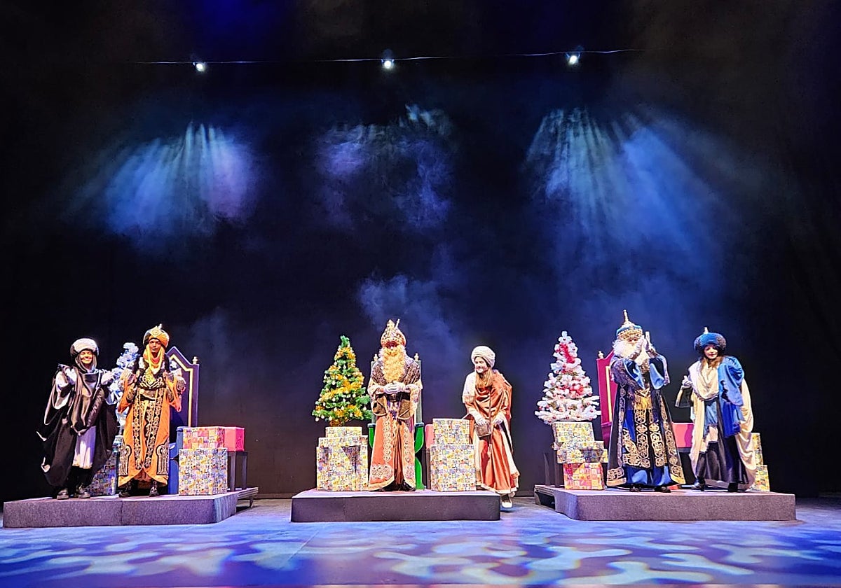 Recepción del Reyes Magos en el teatro Ideal la pasada Navidad.