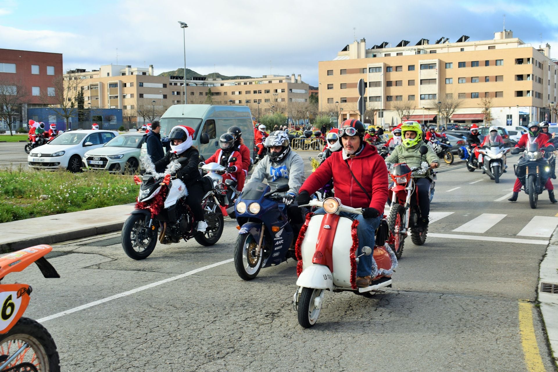 La llegada de Papá Noel en moto a Entre Ríos, en imágenes
