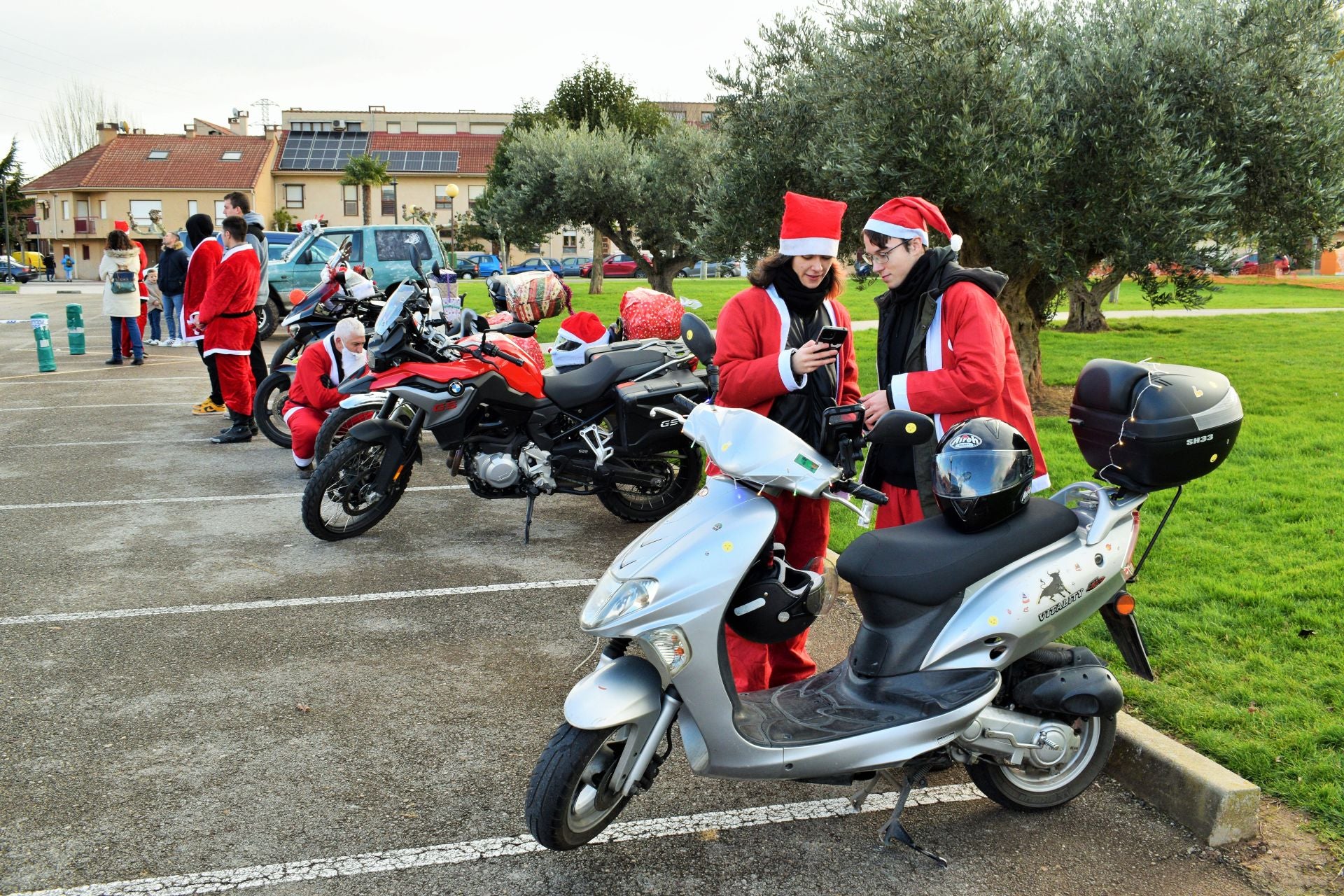 La llegada de Papá Noel en moto a Entre Ríos, en imágenes
