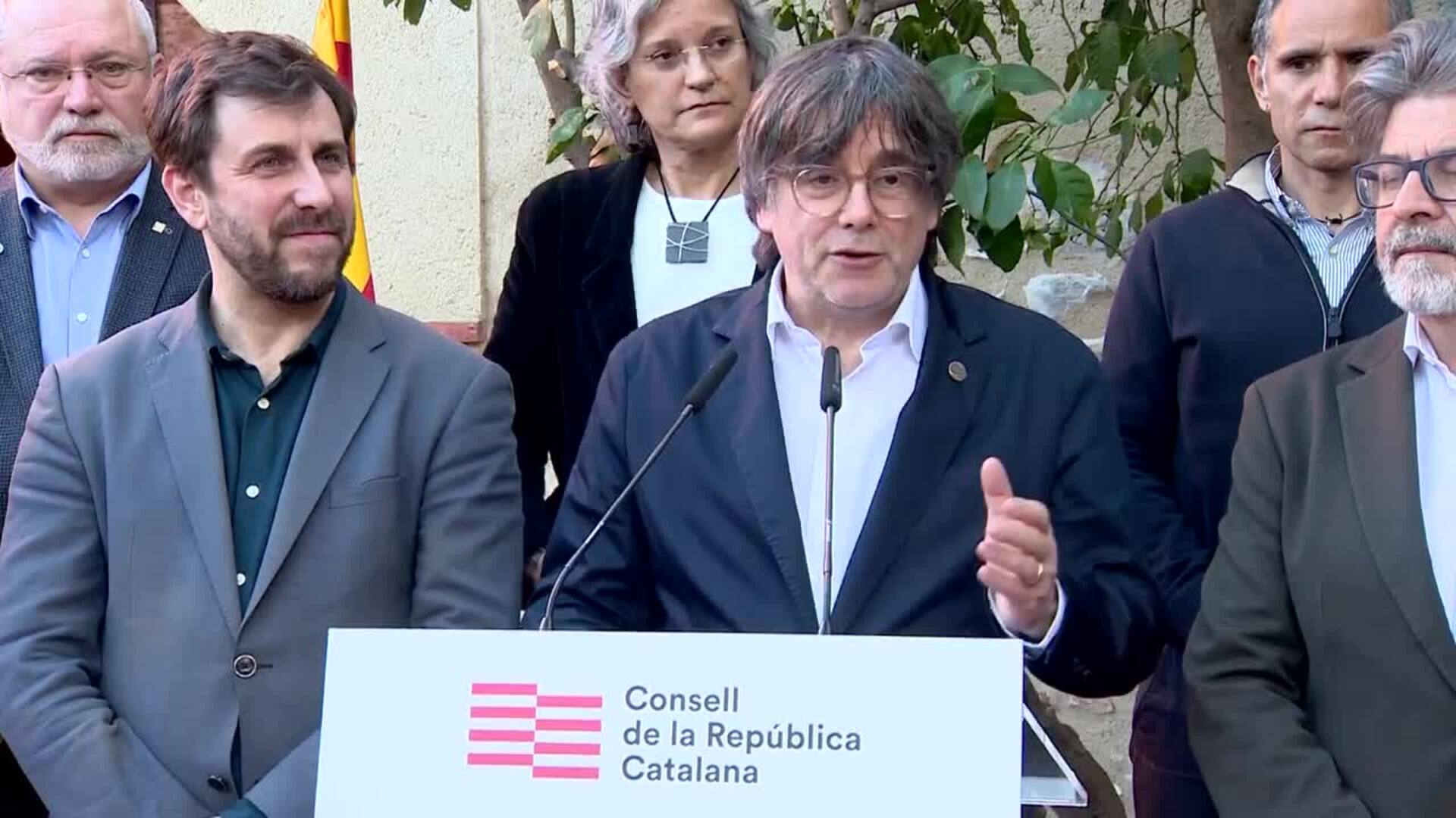 Puigdemont sobre sus socios de gobierno Consell: ''Es una faena no pagada, con Rolex tampoco"