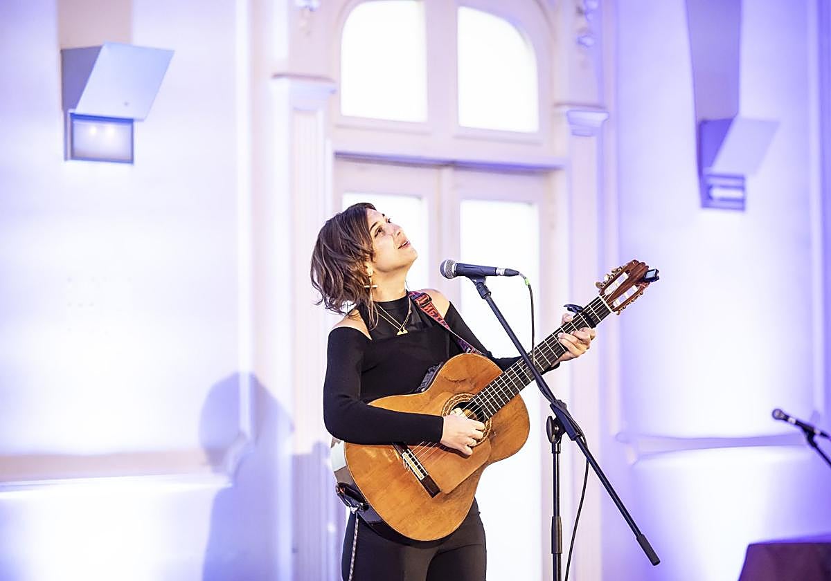Guada, en el Café Cantante