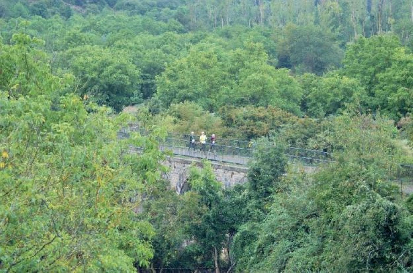 Puente sobre el arroyo San Pelayo de Ojacastro, que forma parte de la Vía Verde del Oja, en una imagen de archivo.