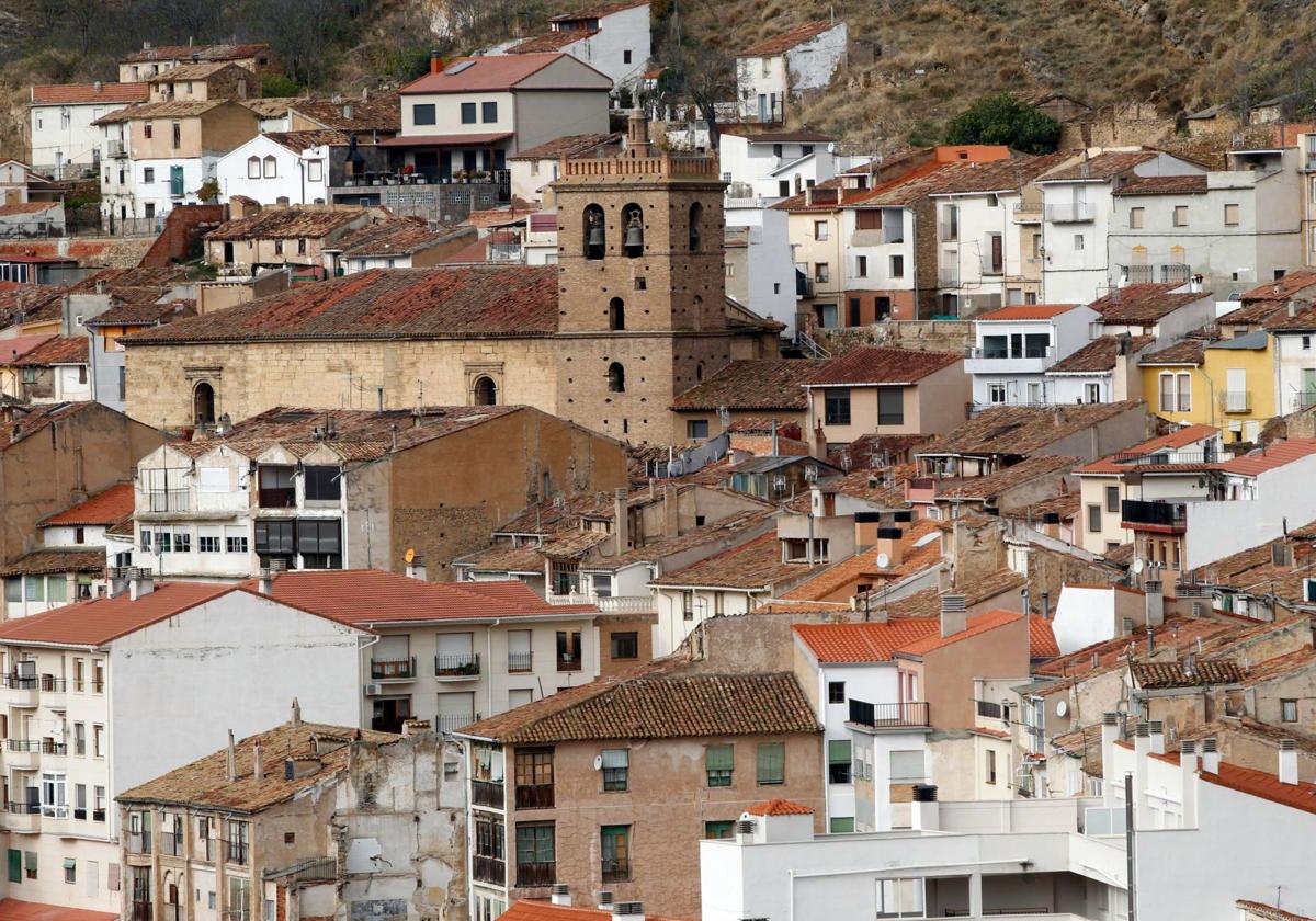 Panorámica de la localidad de Cervera del Río Alhama.