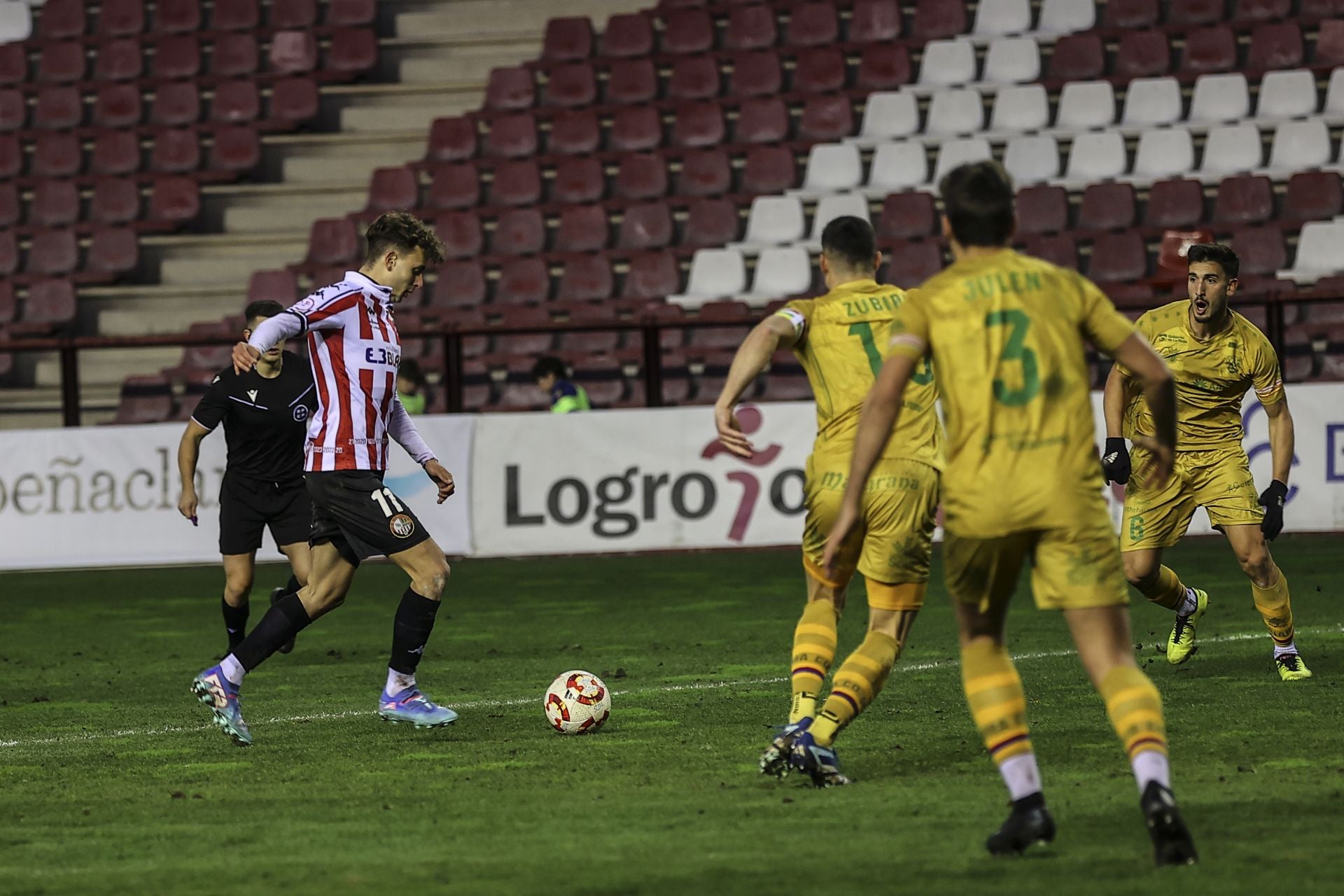 El partido entre SD Logroñés y Calahorra