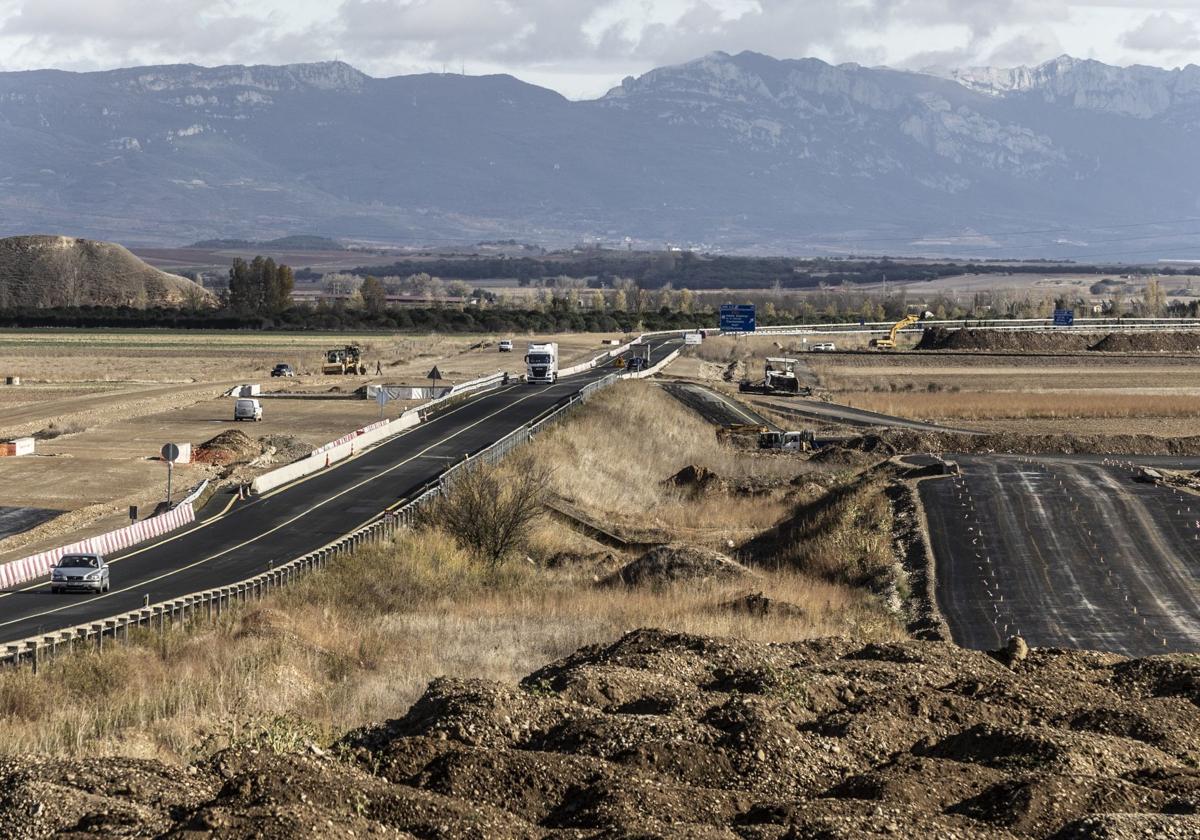 Imagen de archivo de las obras en la A-12.