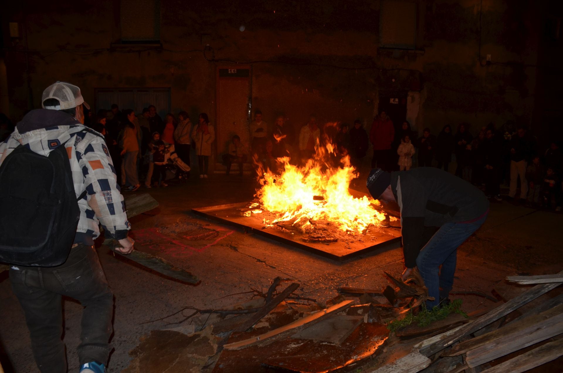 Las hogueras por San Antón de Calahorra