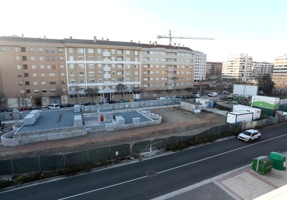 Panorámica general de la nueva subestación de Cascajos, que liberará los terrenos aledaños para completar la reurbanización en esa zona del soterramiento.