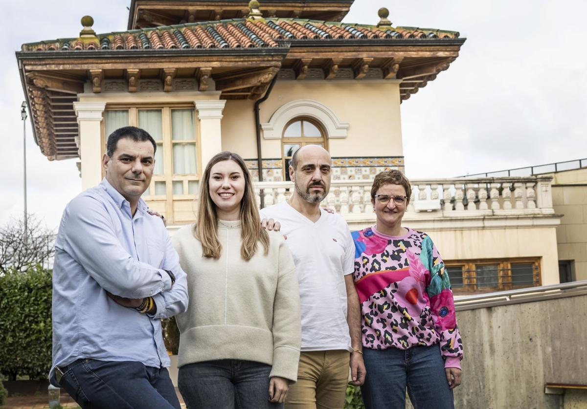 Javier Martínez, Lidia Ibáñez, Santiago Fernández y María Hernández.