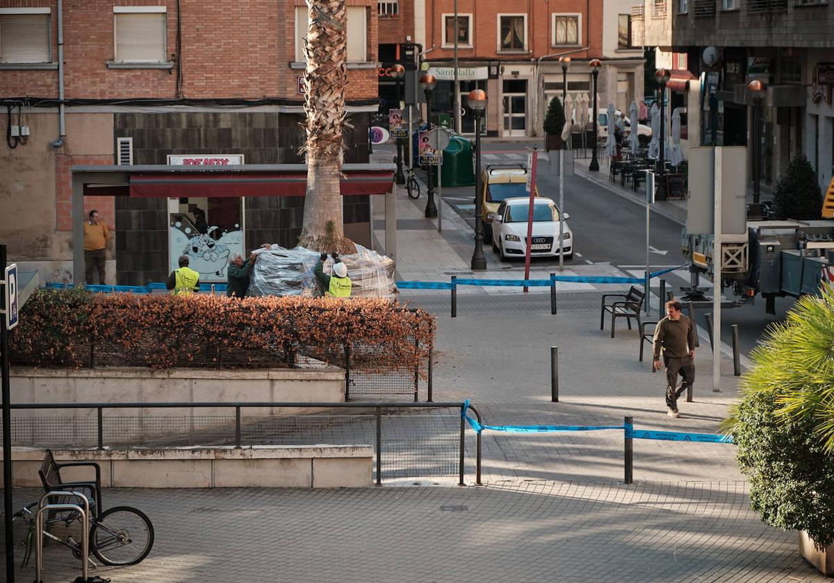 Entorno de la plaza Valcuerna de Logroño, en una imagen de archivo.