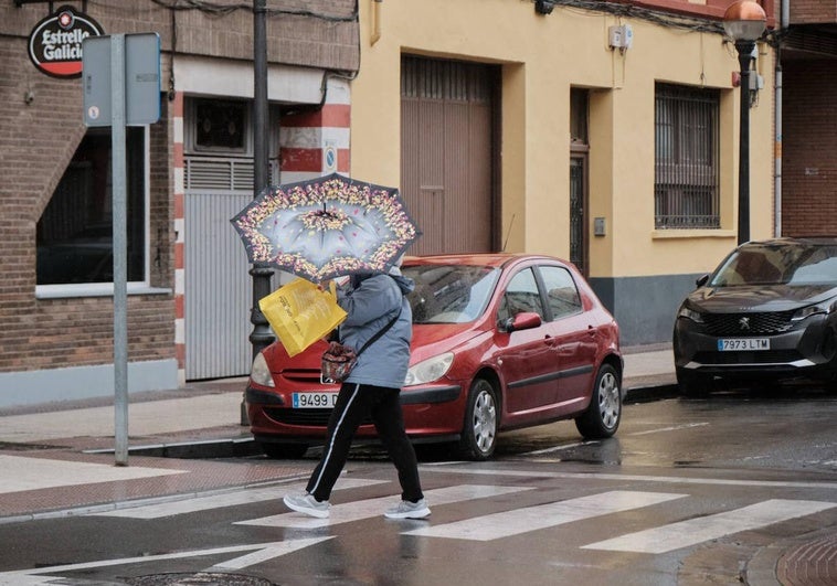 Jornada ventosa en Logroño.